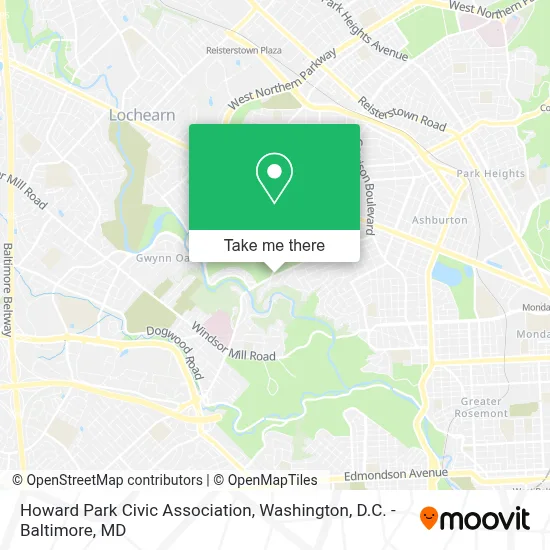 Howard Park Civic Association map
