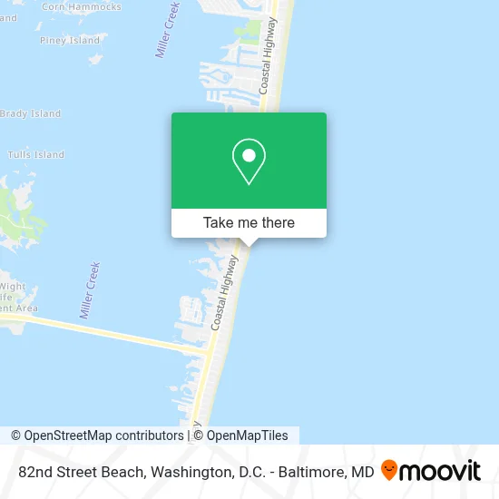 82nd Street Beach map