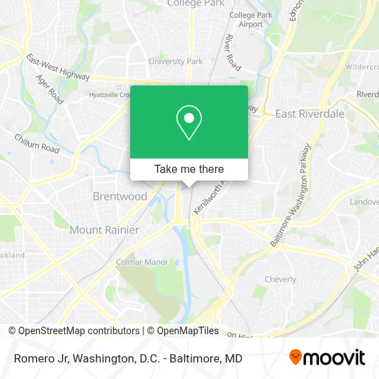 Romero Jr map