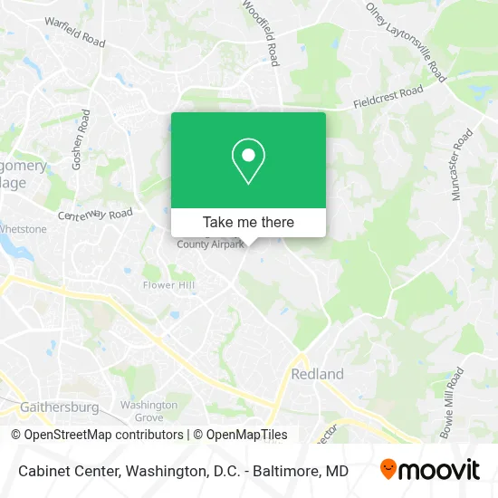 Cabinet Center map