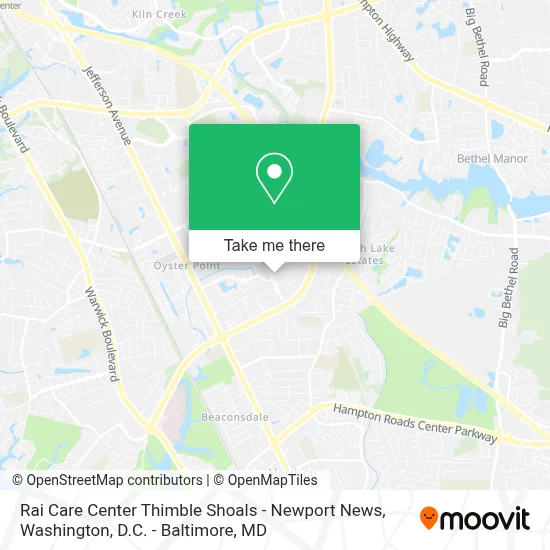 Rai Care Center Thimble Shoals - Newport News map