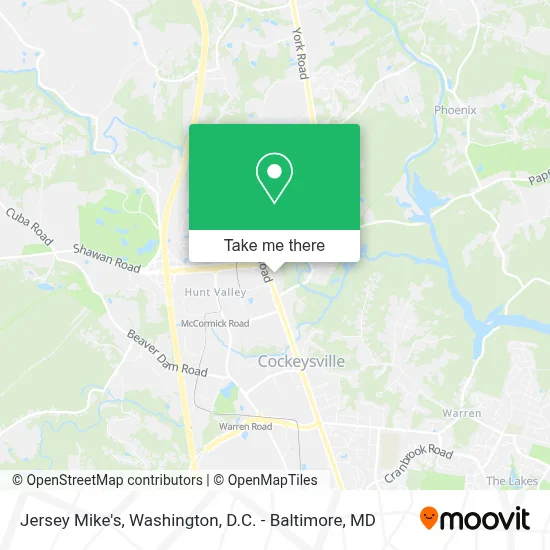 Jersey Mike's map