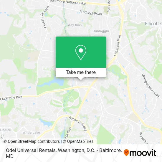 Odel Universal Rentals map