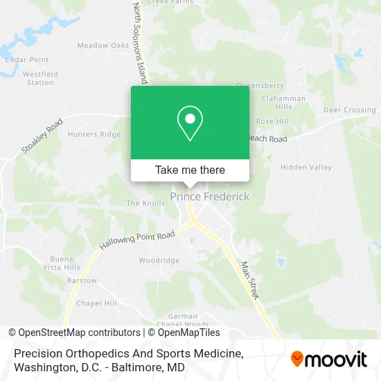 Precision Orthopedics And Sports Medicine map