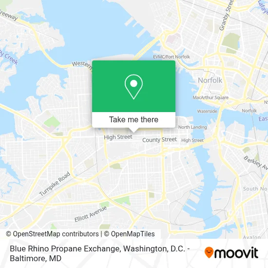 Blue Rhino Propane Exchange map