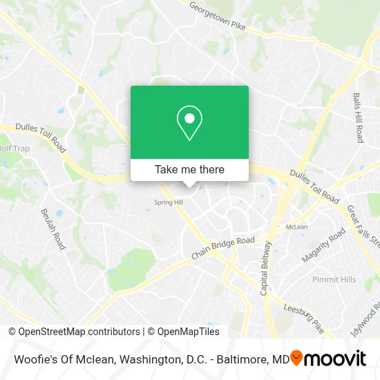 Woofie's Of Mclean map