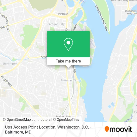 Ups Access Point Location map