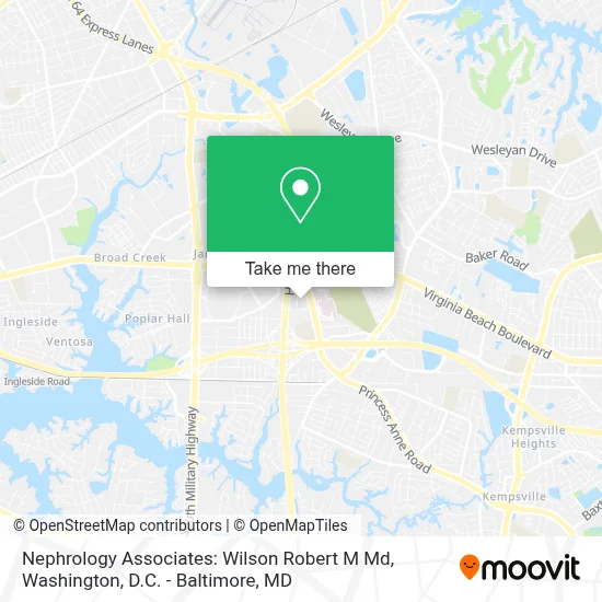 Nephrology Associates: Wilson Robert M Md map