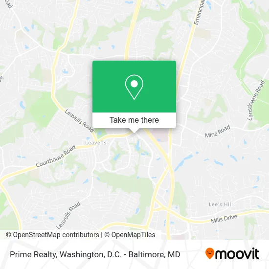 Prime Realty map