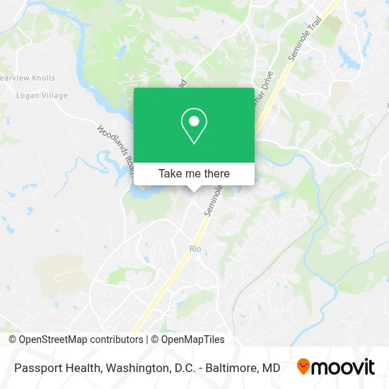 Passport Health map