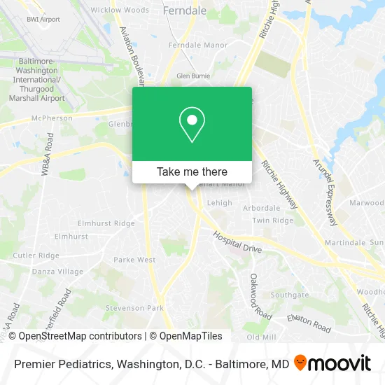 Premier Pediatrics map