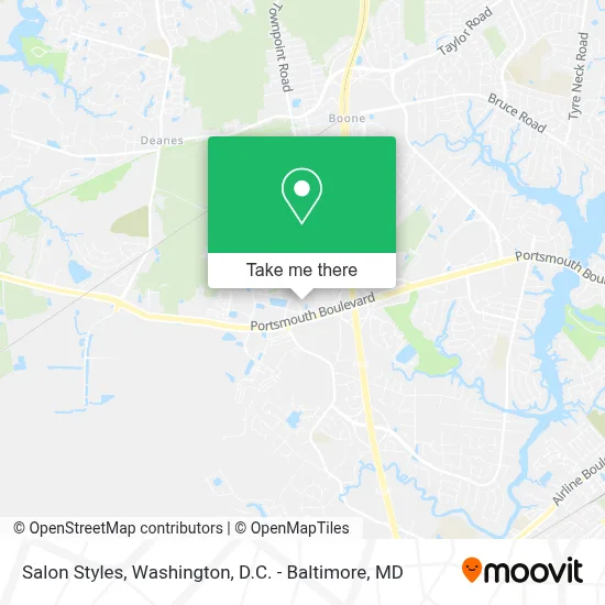Salon Styles map