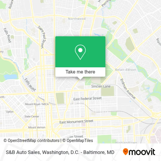 S&B Auto Sales map