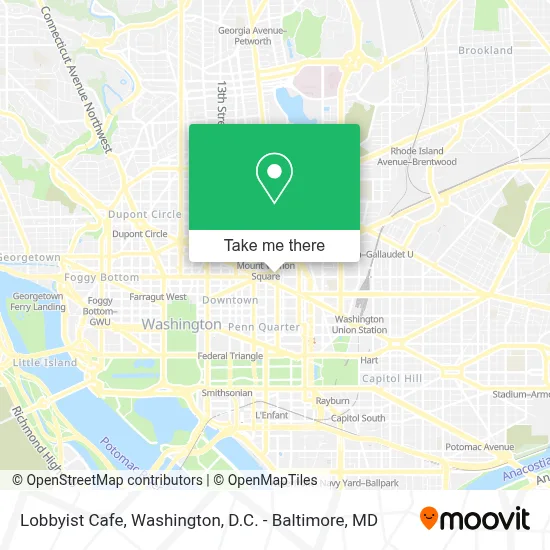 Lobbyist Cafe map
