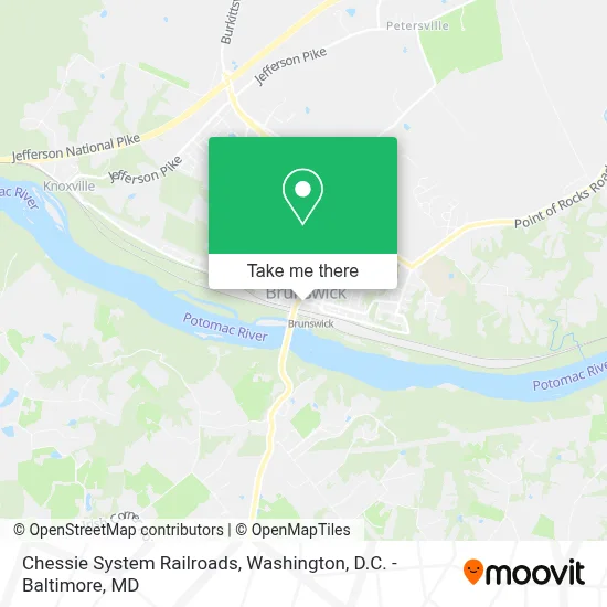 Chessie System Railroads map