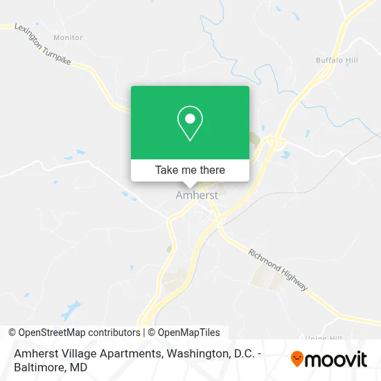 Amherst Village Apartments map