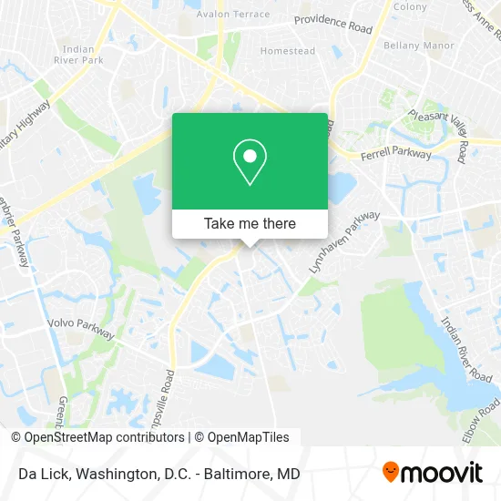 Da Lick map
