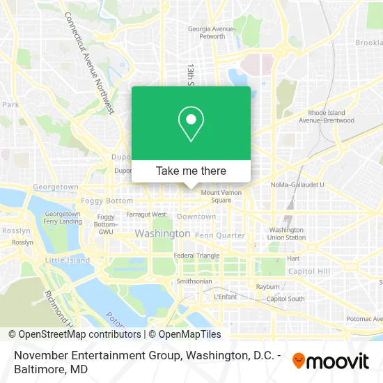 November Entertainment Group map