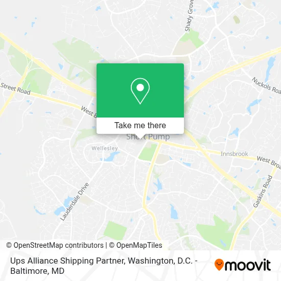 Ups Alliance Shipping Partner map