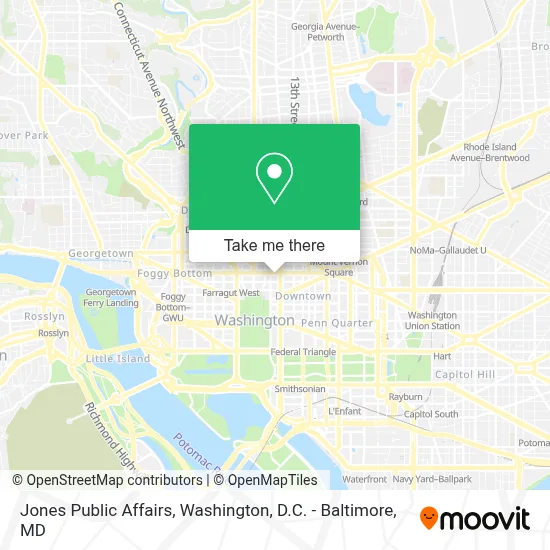 Jones Public Affairs map