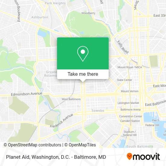 Planet Aid map