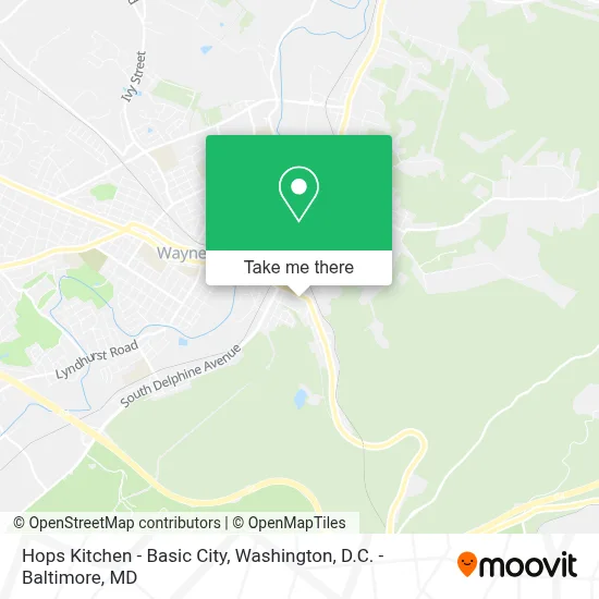 Hops Kitchen - Basic City map
