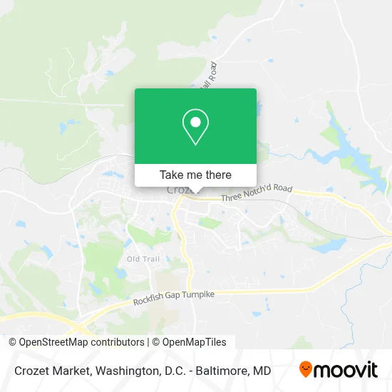 Crozet Market map