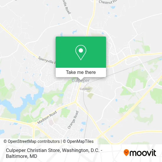 Culpeper Christian Store map
