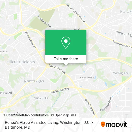 Renee's Place Assisted Living map