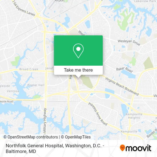 Northfolk General Hospital map