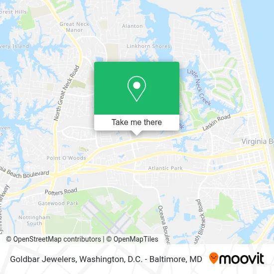 Goldbar Jewelers map