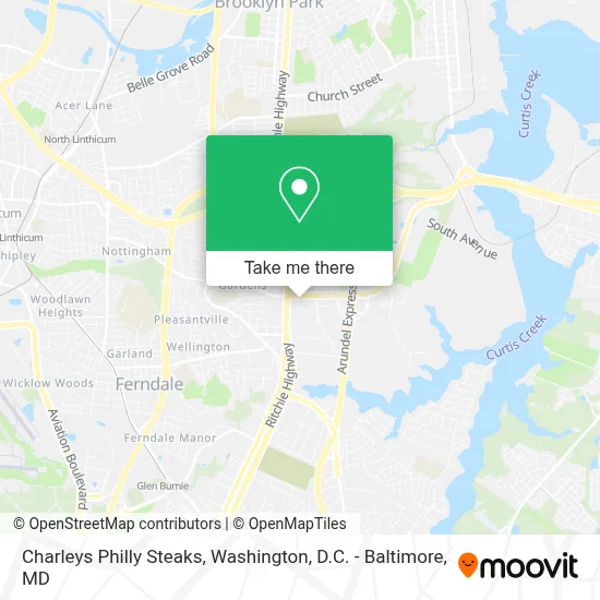 Charleys Philly Steaks map