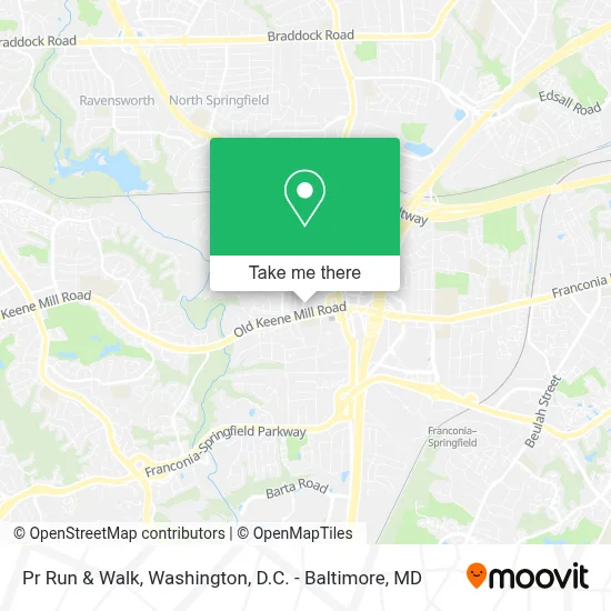 Pr Run & Walk map