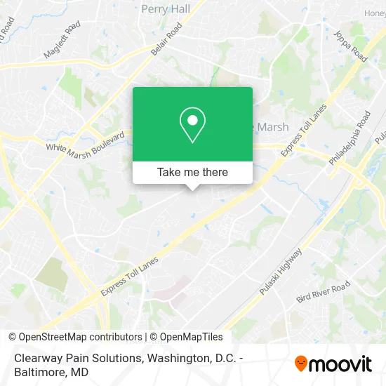 Clearway Pain Solutions map