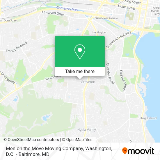 Men on the Move Moving Company map