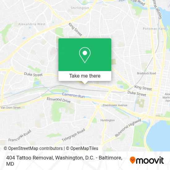 404 Tattoo Removal map