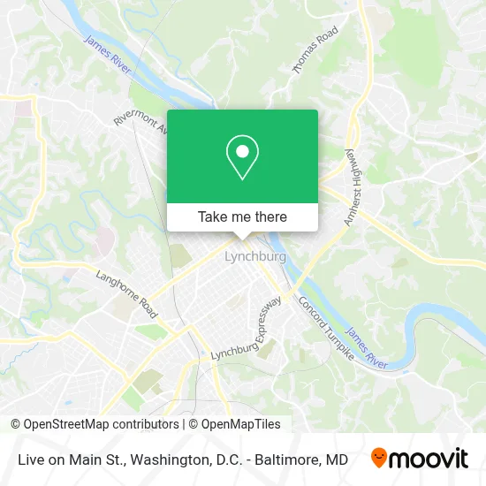 Live on Main St. map