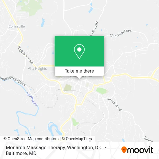 Monarch Massage Therapy map