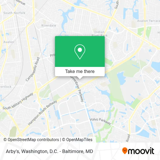 Arby's map