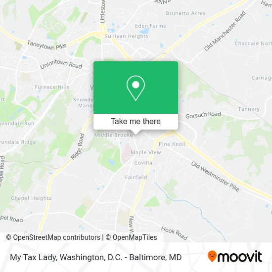 My Tax Lady map