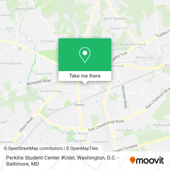 Perkins Student Center #Udel map