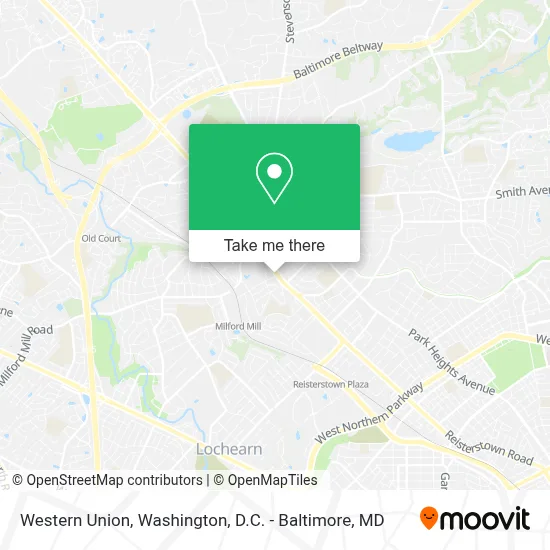 Western Union map