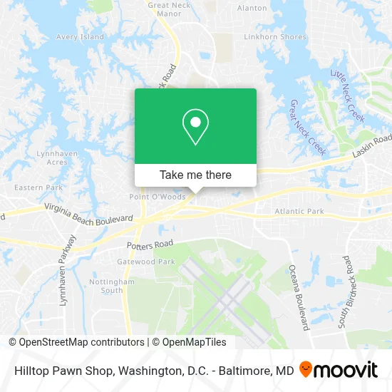 Hilltop Pawn Shop map