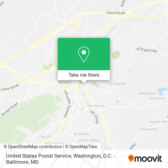 United States Postal Service map