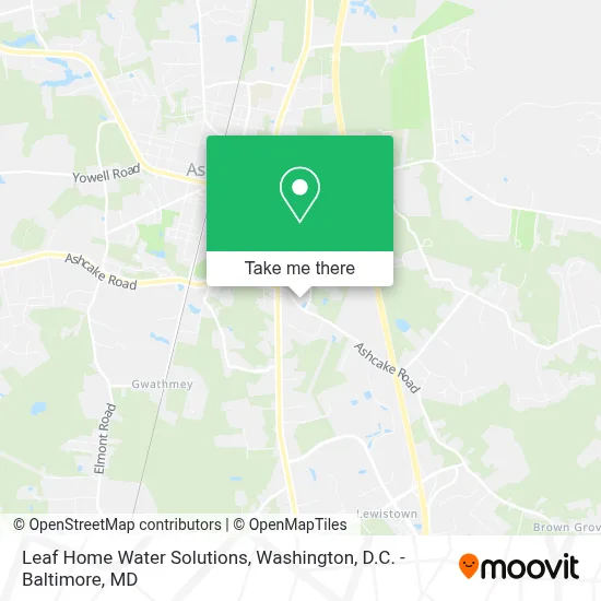 Leaf Home Water Solutions map