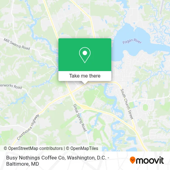 Busy Nothings Coffee Co map