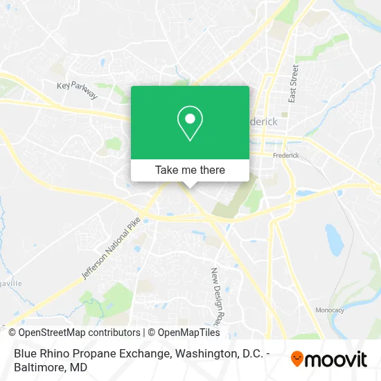 Blue Rhino Propane Exchange map