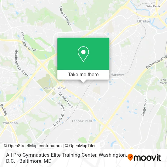 All Pro Gymnastics Elite Training Center map