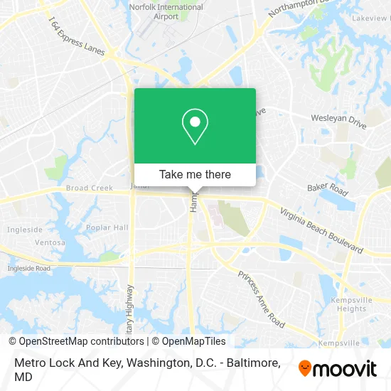 Metro Lock And Key map