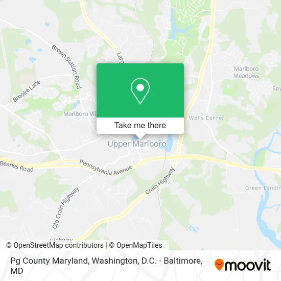 Pg County Maryland map